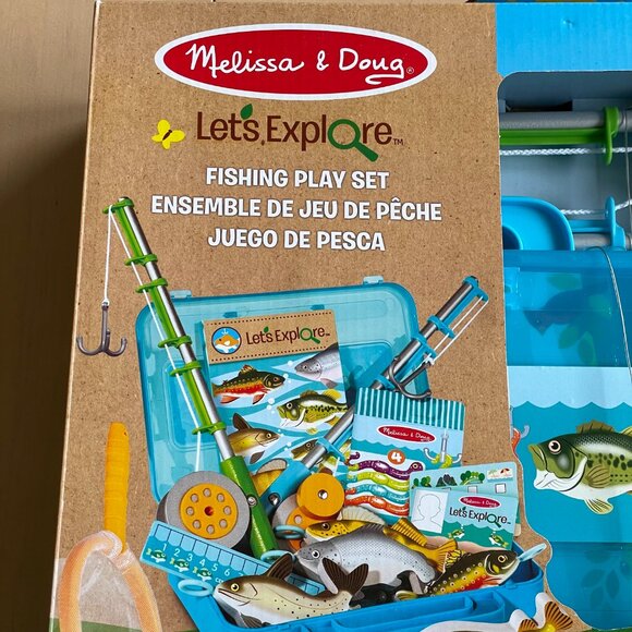 NEW Melissa & Doug Let’s Explore Fishing Play Set – 21 Pieces - FSC Certified - Picture 4 of 9
